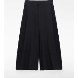 Pantalones anchos de mujer culotte desflecado