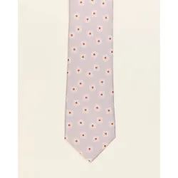 Corbata estampaado geométrico gris de hombre