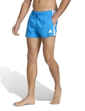 Stripes 3´´ Swimming Shorts Bright Blue / White XL Men - Adidas - FashionsVida