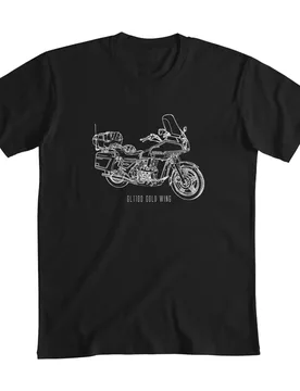 GL1100 Gold Wing Motorcycle T-Shirt Graphic Summer Short Sleeves 100% Cotton Cool Tee S-3XL - Aliexpress - FashionsVida