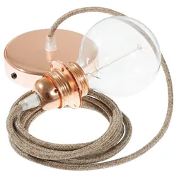Cables Lampe Suspendue Pendel Pour Abat-jour Rs82 Diy 1 M Glittering Brown / Copper One Size