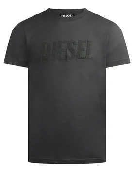 Mens T Diegor Big Crew Neck T-Shirt In Grey - Size Small - Diesel - FashionsVida