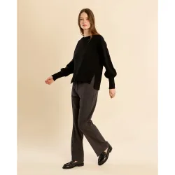 Jersey de mujer de manga larga abullonada