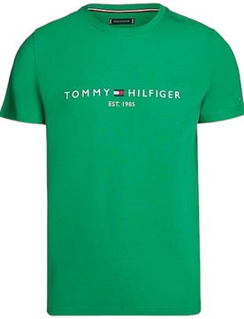 T-shirt verde logo ricamato MW0MW11797