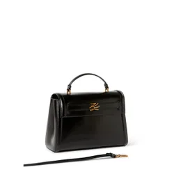 Sac à main uni en cuir