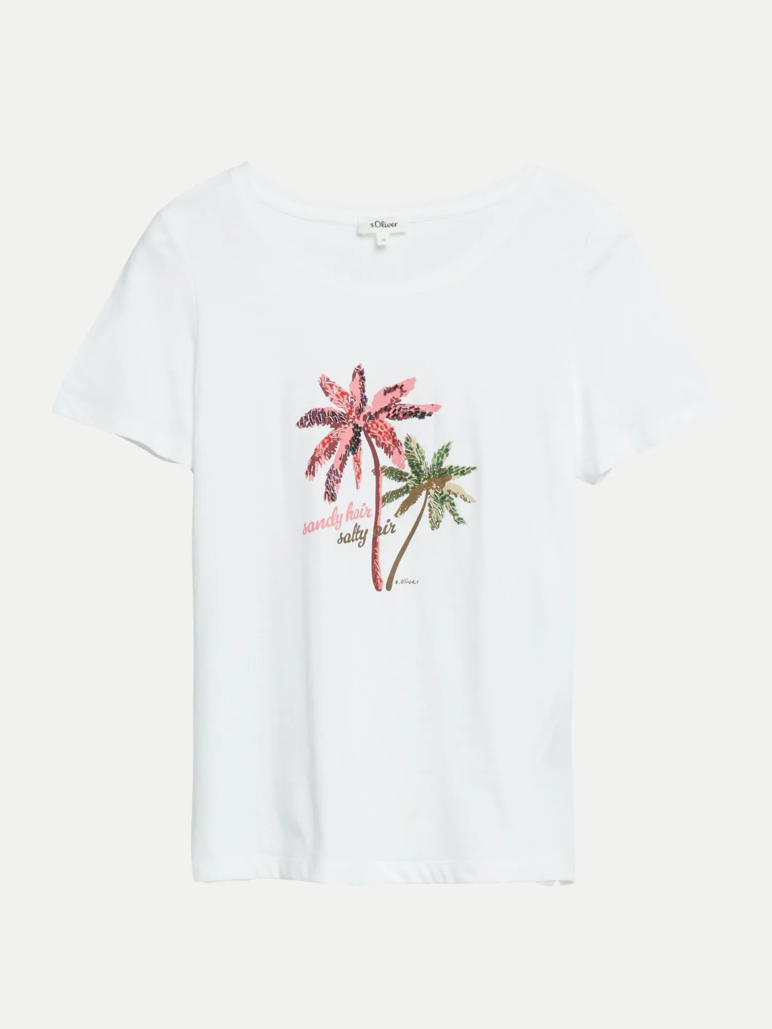 RED LABEL Regular-Fit T-Shirt mit Frontprint Weiß 38 - S. Oliver - FashionsVida