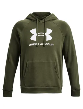Hoodie Rival Fleece Logo - Vert - male - Size: XL