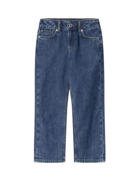Para niña. PG201701IR9 Jeans en fit recto (10Años= 140cm), Casual, Algodón, Denim, Sostenible, moda infantil