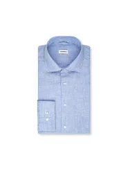 Camisa de lino azul claro 44