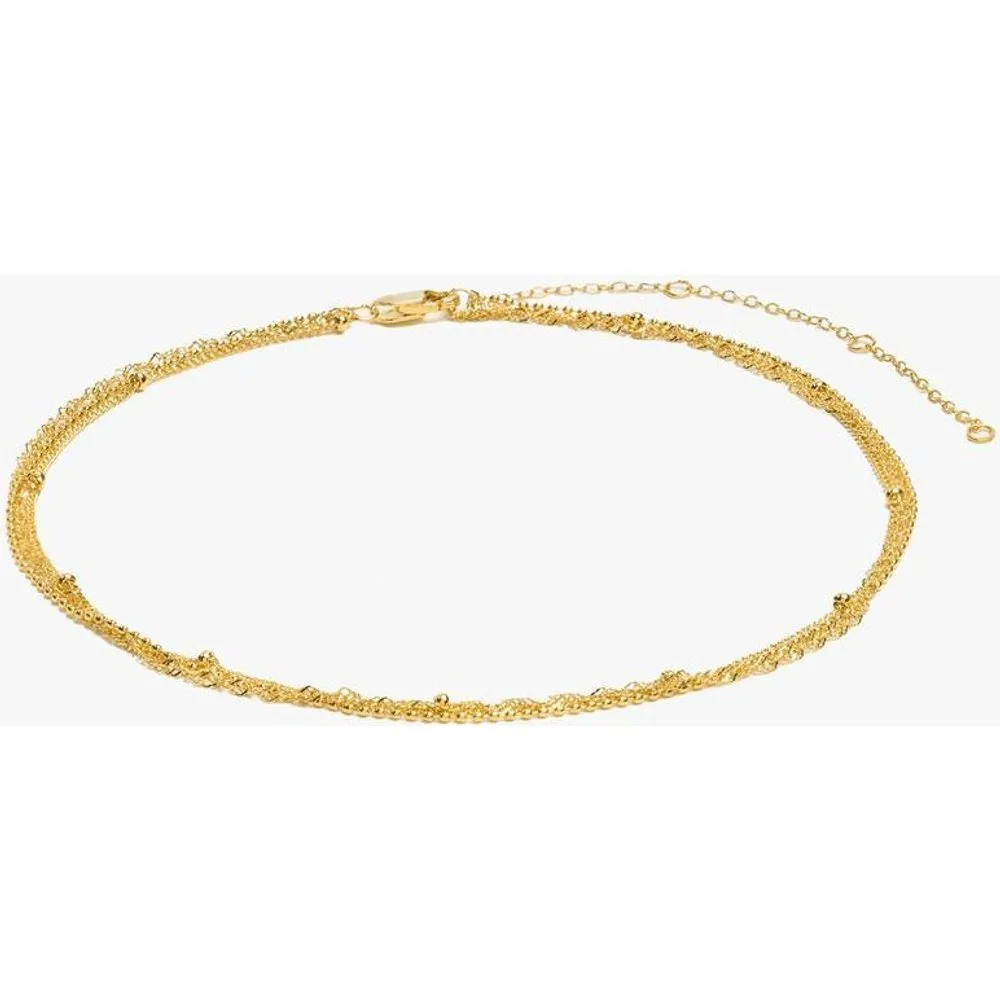 Pulsera de cadena de plata de ley con baño de oro de 18 k - Parfois - FashionsVida