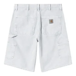 Single knee short - black chalk wash