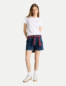 Tom Tailor Denim Shorts Weiß L - Tom Tailor Denim - FashionsVida