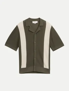 Strick Polo-Shirt Braun L - Tom Tailor Denim - FashionsVida