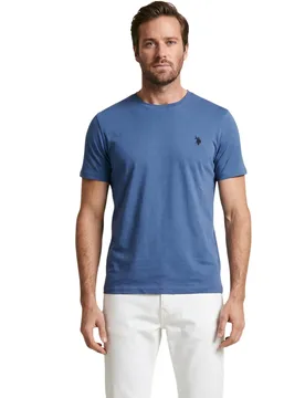 Herren T-Shirt Azurblau 507845
