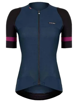 Maglia A Maniche Corte Mendia Pro Petrol / Raspberry Red - Etxeondo - FashionsVida