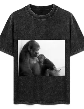 Gorilla Mom And Baby T-Shirt Breathable Mesh Panel T-Shirt - Aliexpress - FashionsVida