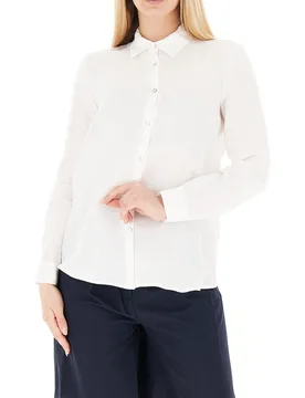 VICOLO Camicia in lino PANNA L - VICOLO - FashionsVida