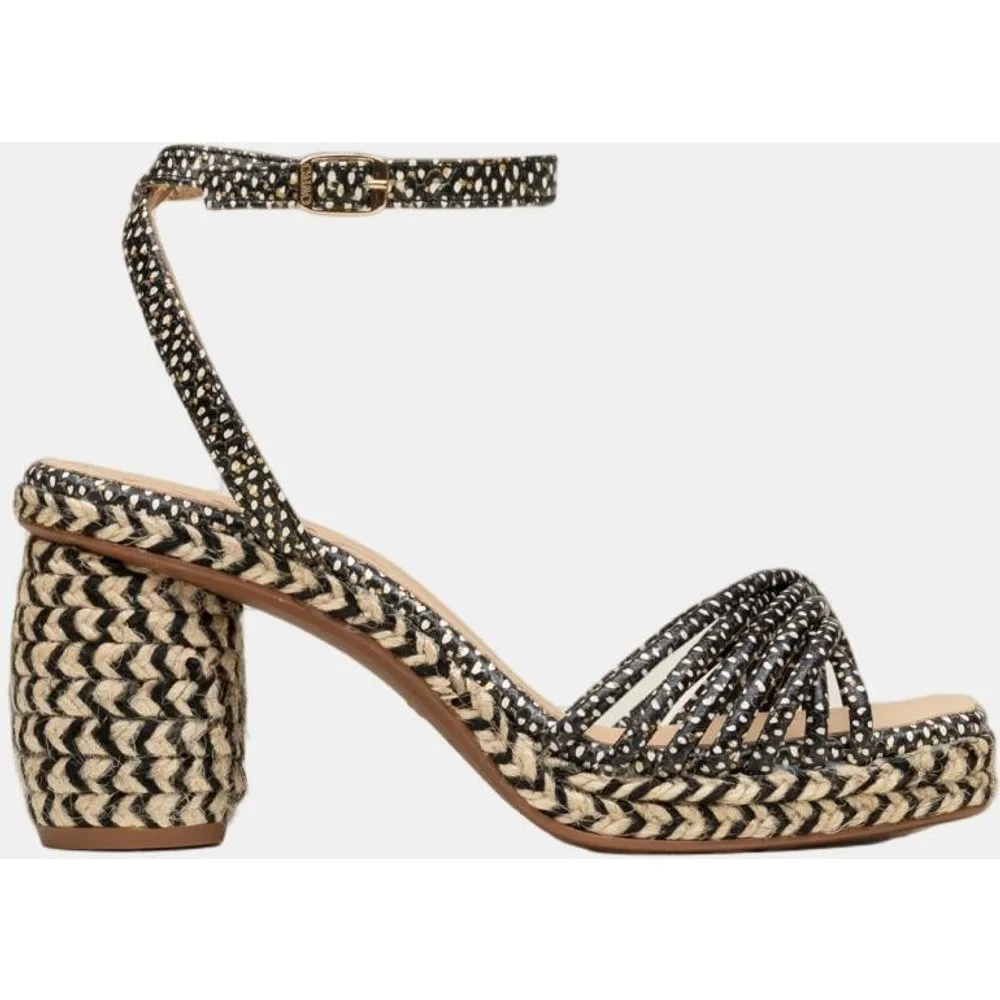 Sandalia con tacón alto y lazo - Gaimo - FashionsVida