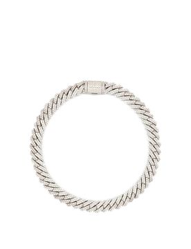 Collana con pavé di punte bianche