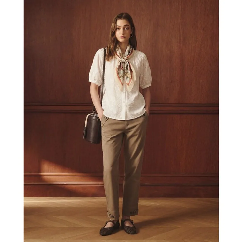 Blusa de manga corta lisa de mujer - Lloyd's - FashionsVida