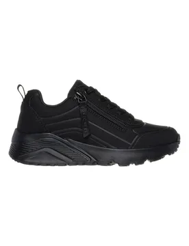 Sneakers nero Memory Foam con zip Uno Lite Easy Zip 38 - Skechers - FashionsVida