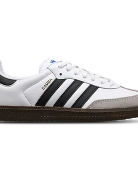 Samba Men's Sneakers - White - Size 9 - Leather - White - Size: 9 - Adidas - FashionsVida