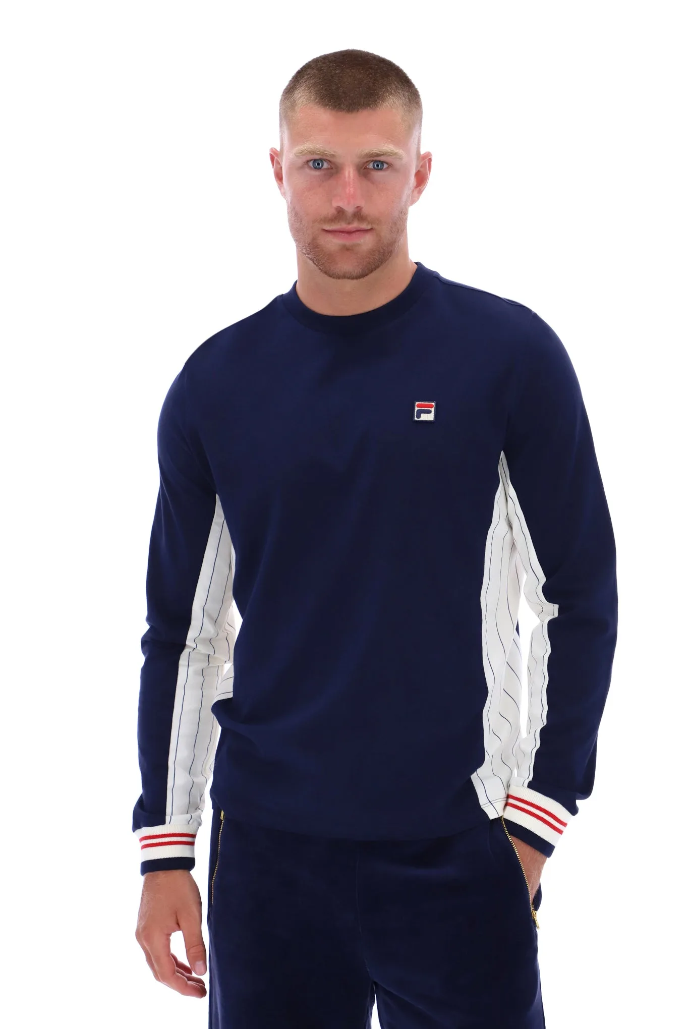 Silas Long Sleeved Tee - XS - FILA - FashionsVida
