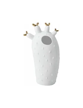 Vaso 8,4X6X15cm Cactus corallo bianco - Raeder - FashionsVida