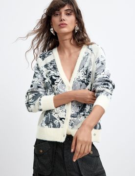 Pull jacquard M. C. Lacroix, , Blanc, XS
