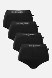 Womens Four-pack Bamboo Hipster Boxer Briefs - - Size: L