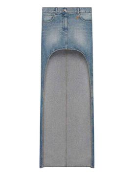 Courreges Gonna in cotone denim