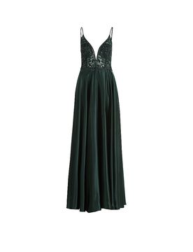 Vestido de noche azul oscuro 38