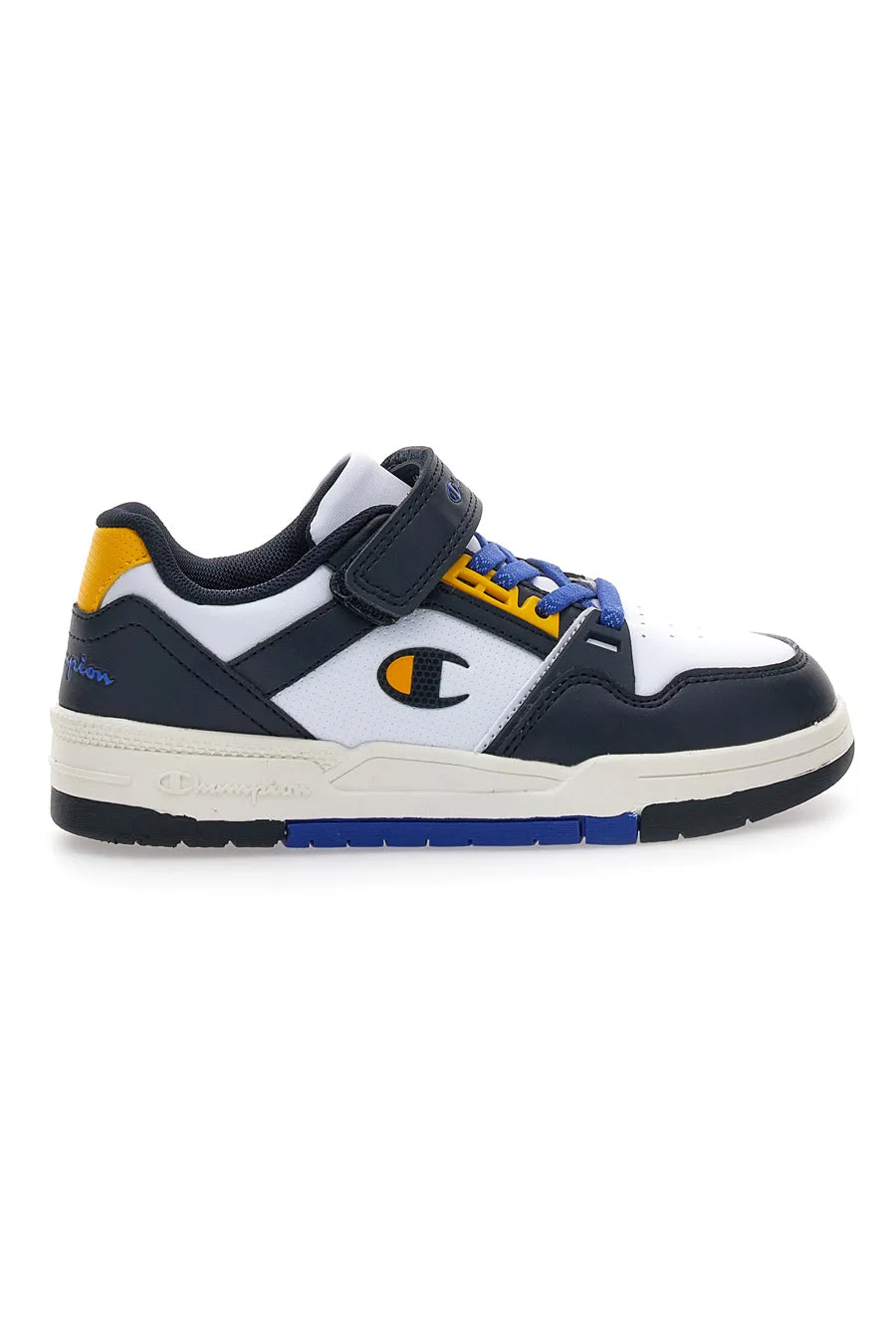 Sneakers bianche e blu con dettagli gialli RD18 Heritage Evolve B PS 33 - Champion - FashionsVida