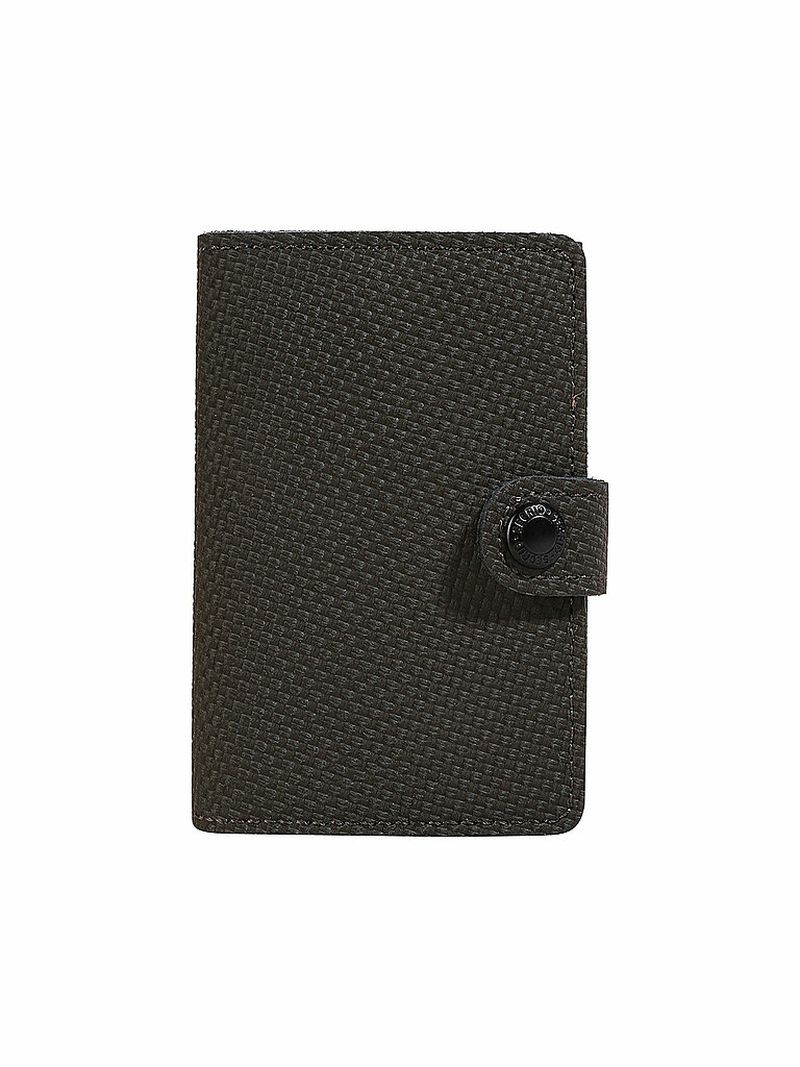 Geldbörse - Miniwallet Carbon khaki oliva
