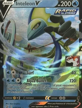 Pokemon Fusion Strike 078/264 Inteleon V (Prize Pack League Promo) - Pokémon - FashionsVida