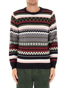 SUN68 Maglione misto lana ROSSO S