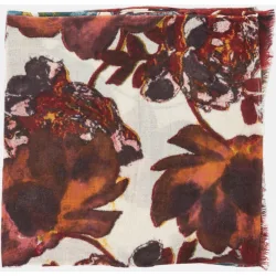 Pañuelo de viscosa con estampado floral