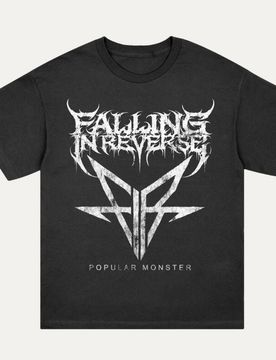 T-Shirt - Popular Monster Logo - M bis XL - für Männer - Größe M - schwarz - EMP exklusives Merchandise! - Männer - male