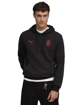 Sweat à Capuche Ac Milan 26/27 Essential Black / For All Time Red L