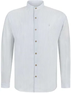 Trachtenhemd Mattes (hellgrau, Gr. XL) von Bergfeuer für Herren, Oberteile, 50% Baumwolle, 50% Lyocell - Stockerpoint - FashionsVida