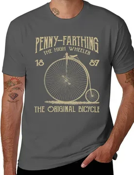Penny Farthing Retro Vintage Distressed Design T-Shirt funny t shirts dark humor funny t shirts cotton T-Shirt - Aliexpress - FashionsVida