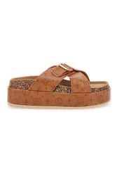 Ciabatte Cognac Con Flatform 8627 38