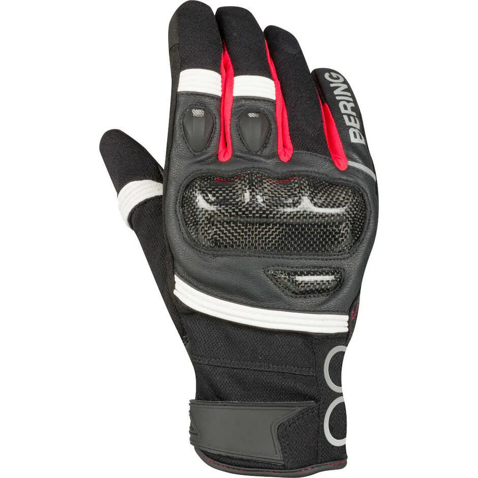 Guanti Moto RAID Nero Bianco Rosso taglia 9 - Bering - FashionsVida