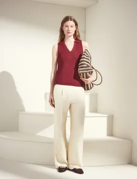 Pantalón ancho de mujer - Woman El Corte Inglés - FashionsVida