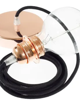 Cables Lampe Suspendue Pendel Pour Abat-jour Rc04 Diy 50 Cm Black / Copper One Size - Creative - FashionsVida
