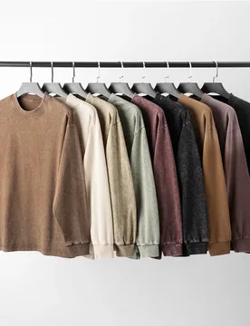 Men's women Long Sleeve T Shirt Solid Color sweater High Street Autumn Winter pullover Couples Inner Wear Base Layer - Aliexpress - FashionsVida