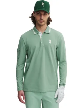 Polo Icon Cotton, langarm, gruen s - Seve - FashionsVida