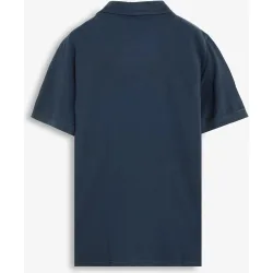 Polo de manga corta de hombre liso sin botones