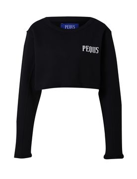 Pequs Sudadera negro / blanco