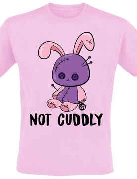 T-Shirt - Not Cuddly - M bis 3XL - für Männer - Größe 3XL - rosa - Männer - male